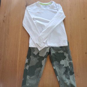 Under Armour Coldgear Youth Camo Joggers & Shirt Set Sz. Youth Medium
